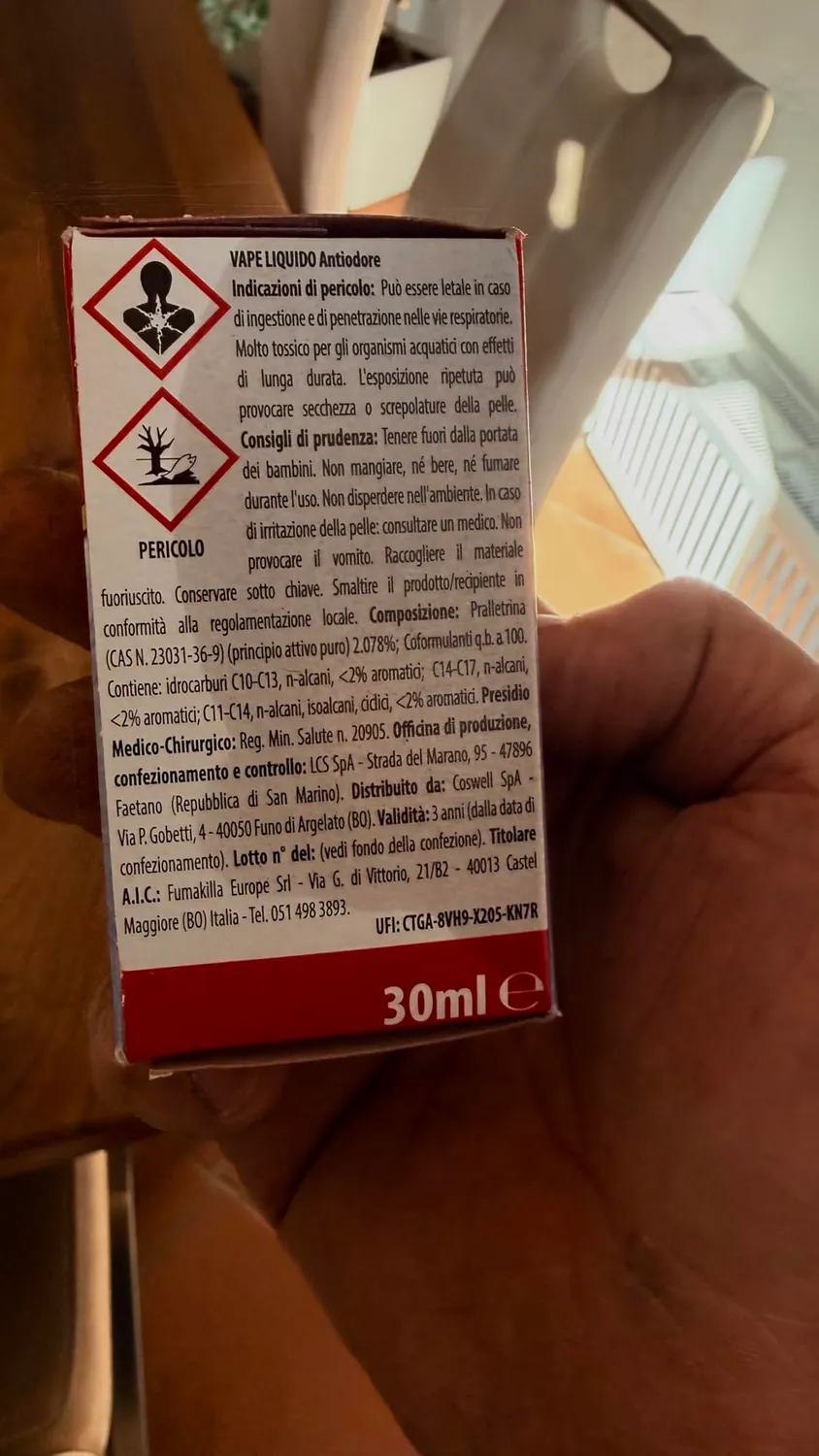 Vape Ricarica Liquida 60 Notti Antiodore 6x30 ml
