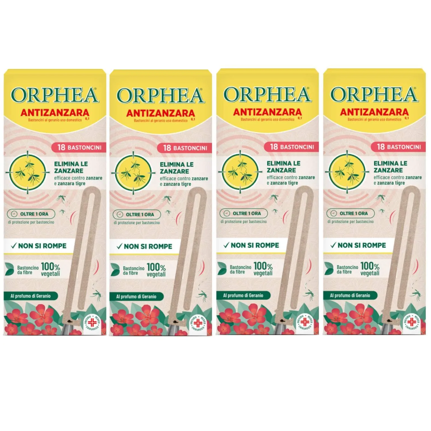 Orphea Bastoncini Geranio Antizanzare 18 pz