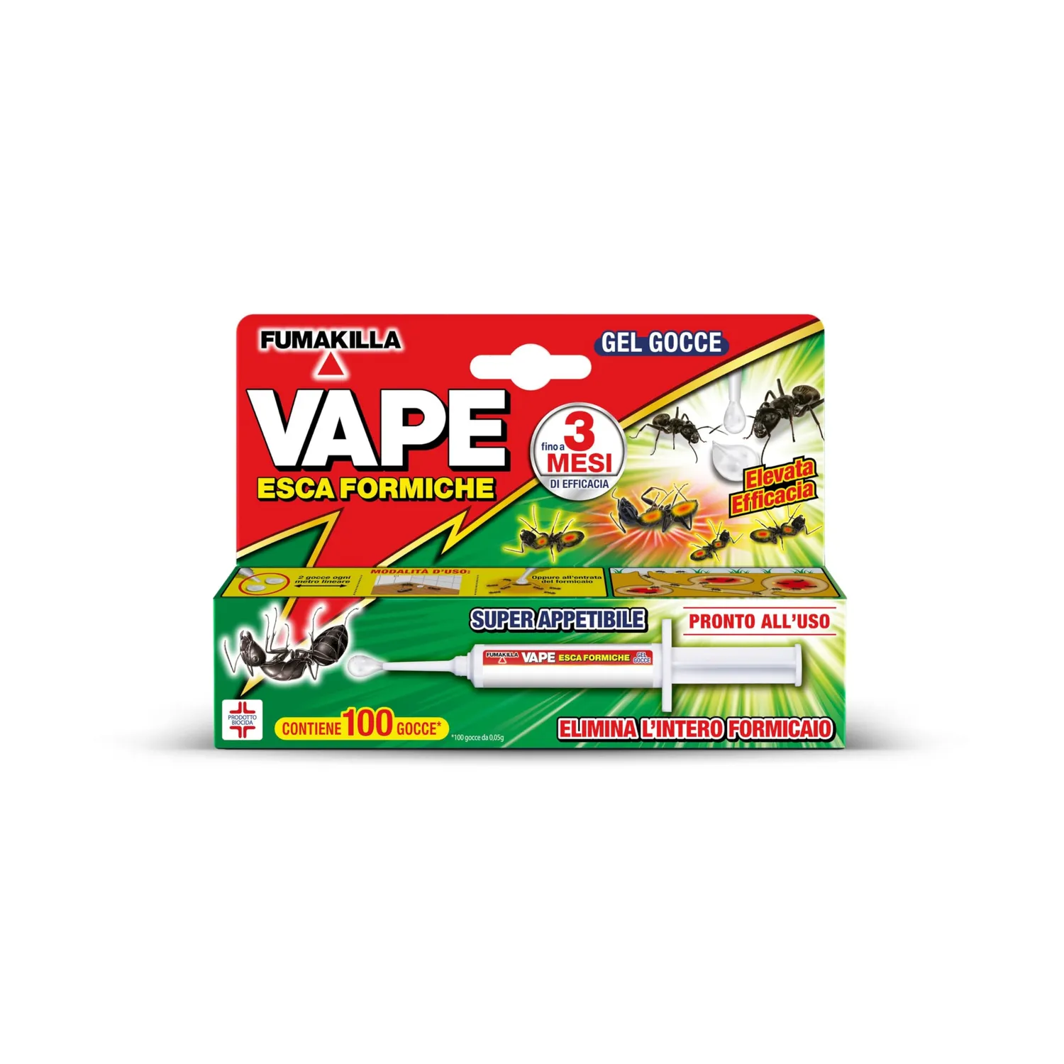 Vape Scarafaggi e Formiche insetticida polvere 250 g pronta uso