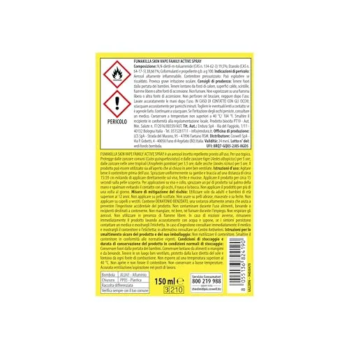 Moss Vape Skin Family Active Spray Repellente 150 ml