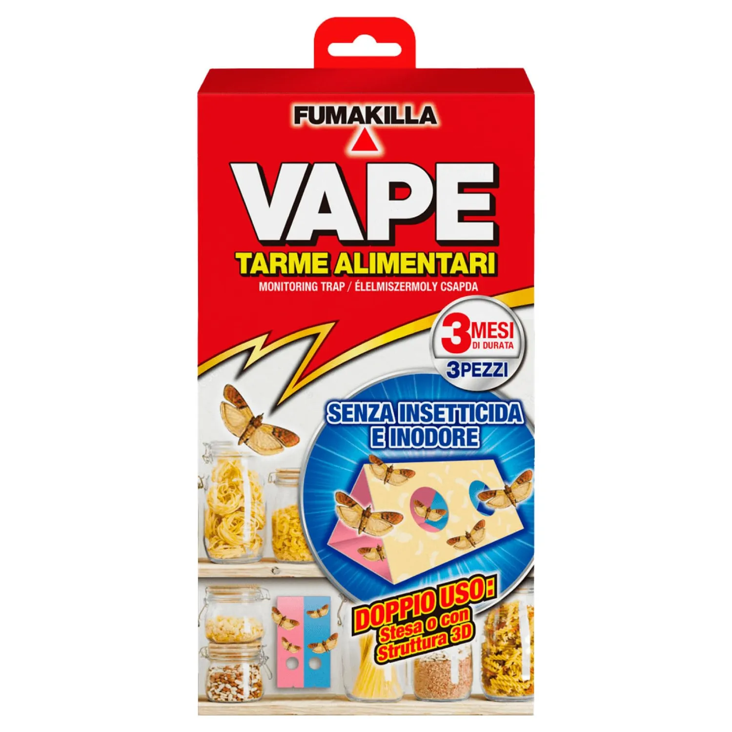 Vape Tarme Alimentari trappole 3 pezzi efficaci 3 mesi