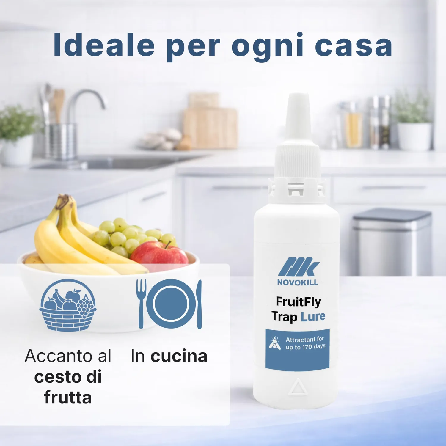 Novokill Ricarica Attrattivo Moscerini Frutta 100 ml