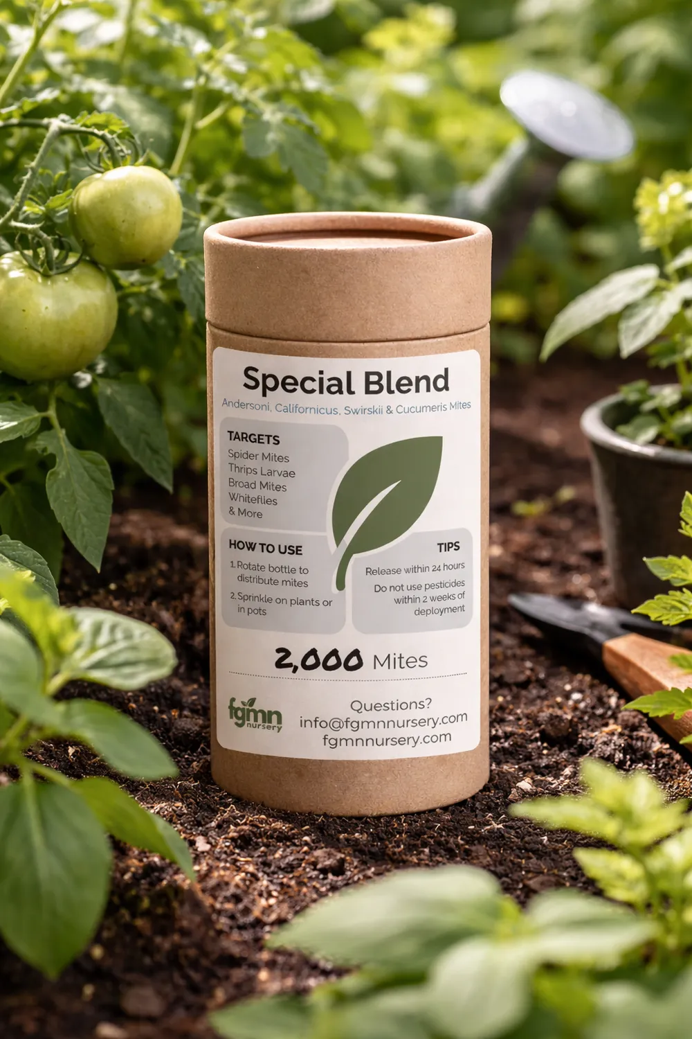 FGMN Nursery Special Blend Mix acari predatori contro ragnetto rosso