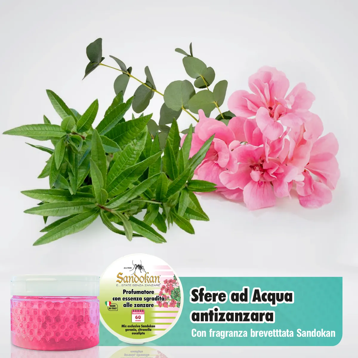 Sandokan sfere acqua antizanzare 300 ml citronella