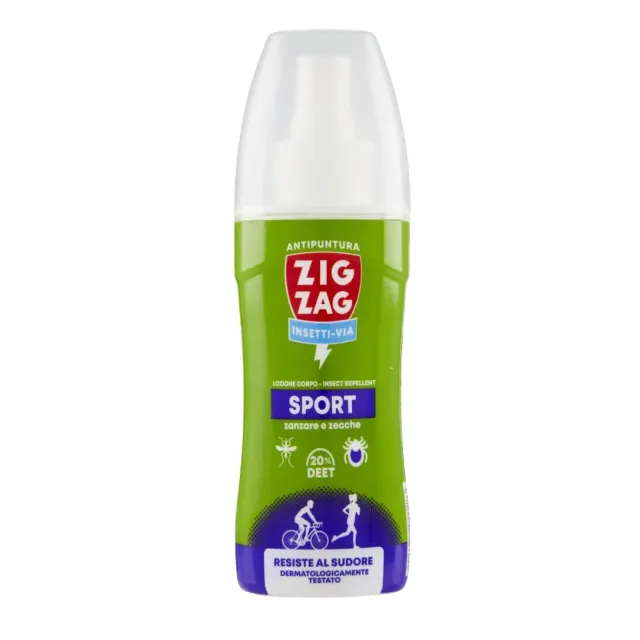 ZigZag Insetti Via Sport Lozione Repellente 100 ml DEET 20%