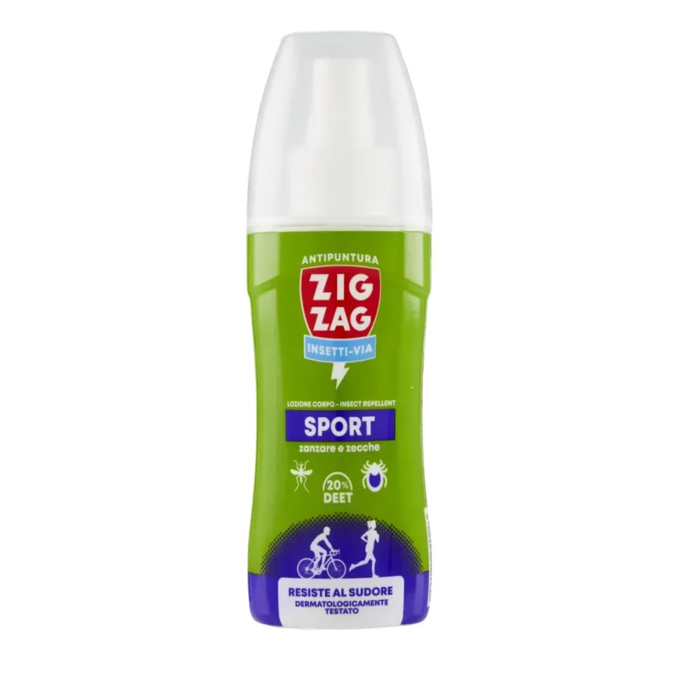 ZigZag Insetti Via Sport Lozione Repellente 100 ml DEET 20%