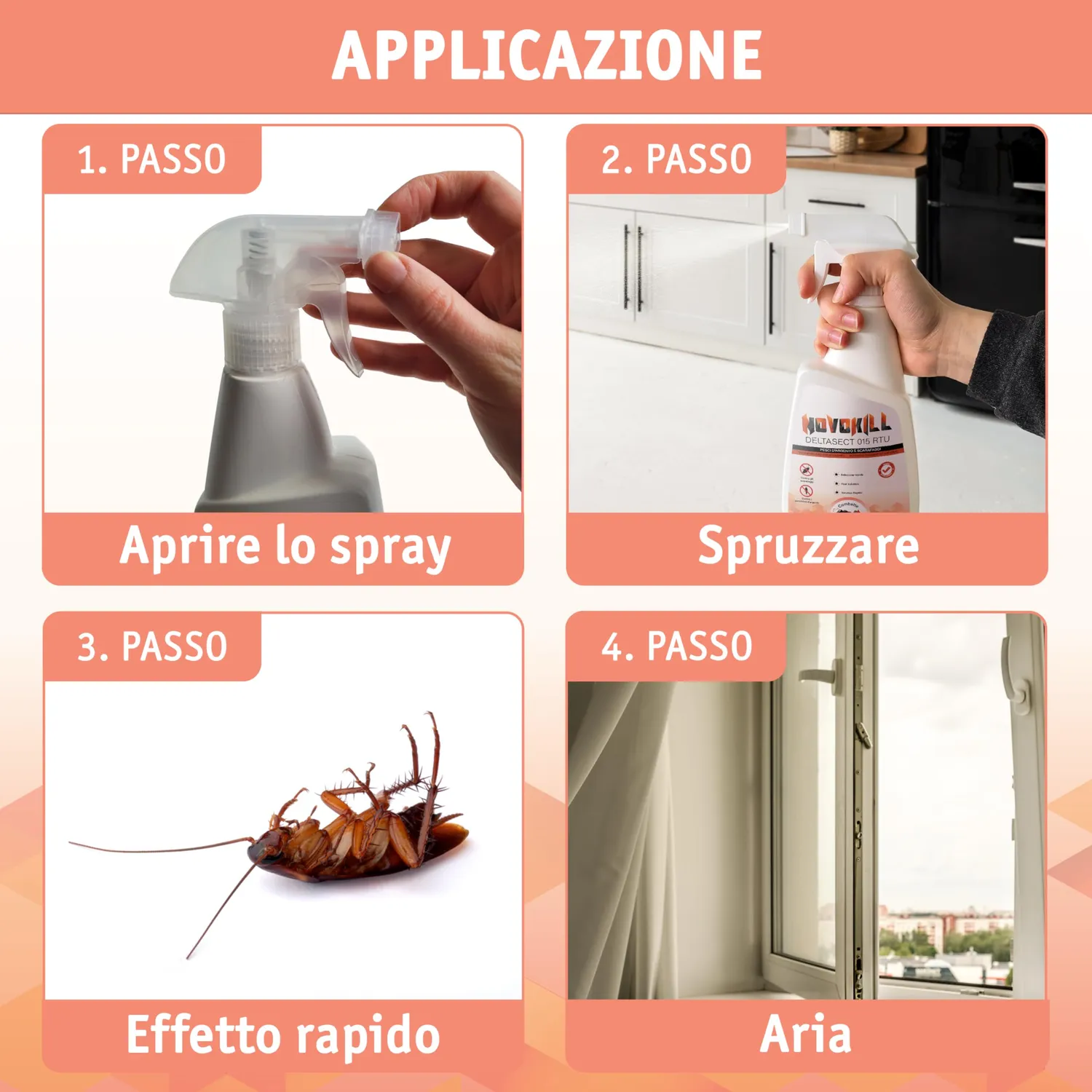 Novokill Deltasect spray scarafaggi formiche 500 ml
