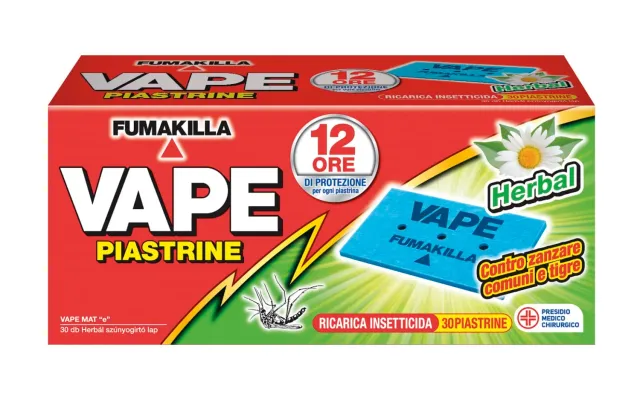 Vape Herbal Mat e piastrine 30 pz 12 ore