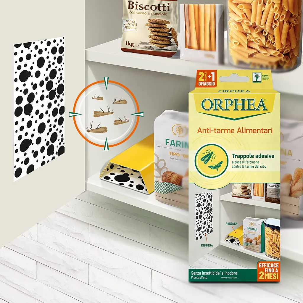 Orphea Antitarme Alimentare 4 Trappole Adesive