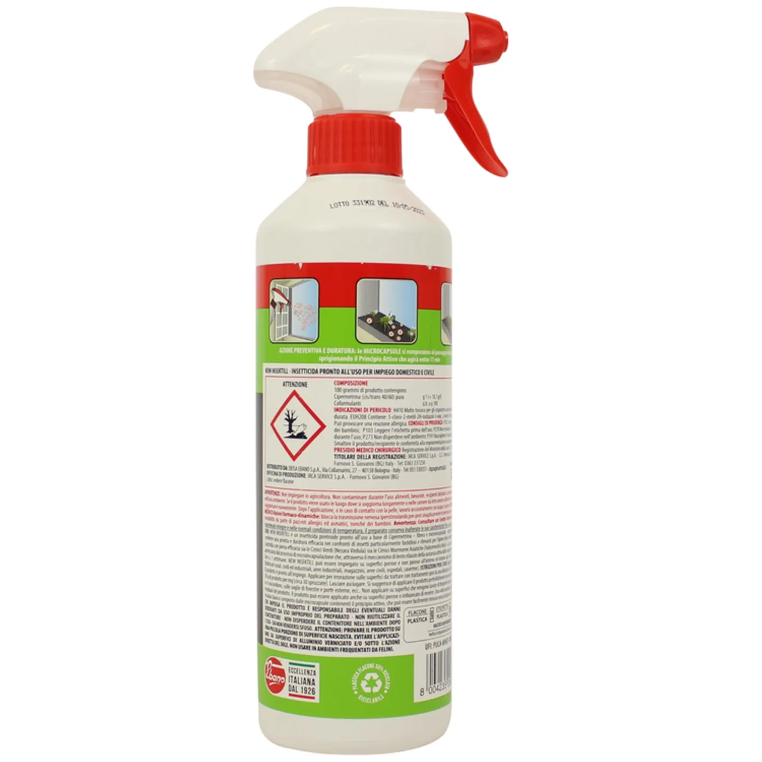 ZigZag Cimici Insetticida Microincapsulato 3x500 ml Azione Residuale