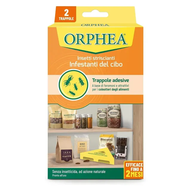 Orphea Antitarme Alimentare Trappole Adesive 2 pz naturali