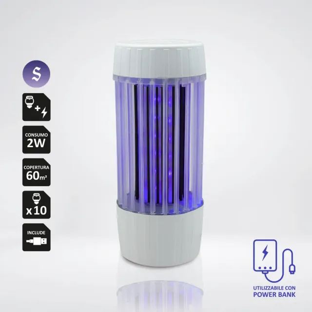 Sandokan CUB-ZAN elettroinsetticida LED 60 mq
