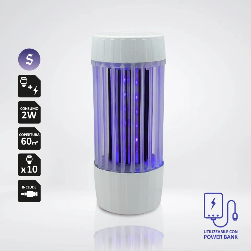 Sandokan CUB-ZAN elettroinsetticida LED 60 mq
