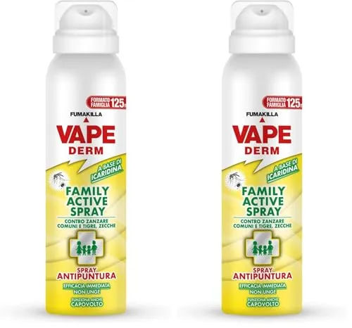 Vape Derm Family Active Spray Antipuntura Icaridina 125 ml