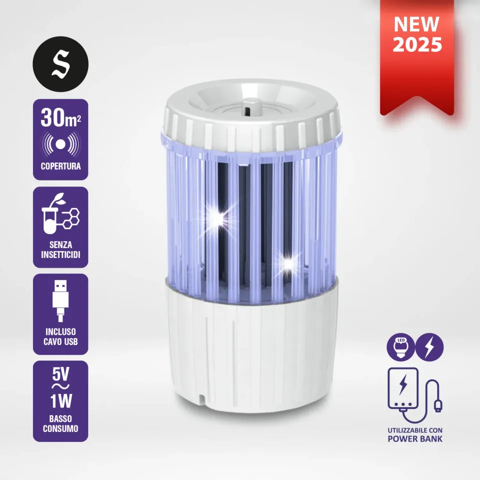 Piccio-NO! Air-Zan lampada antizanzare LED USB