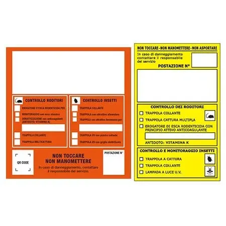 Tathrin Cartelli Segnalatori Targhe in PVC Arancioni