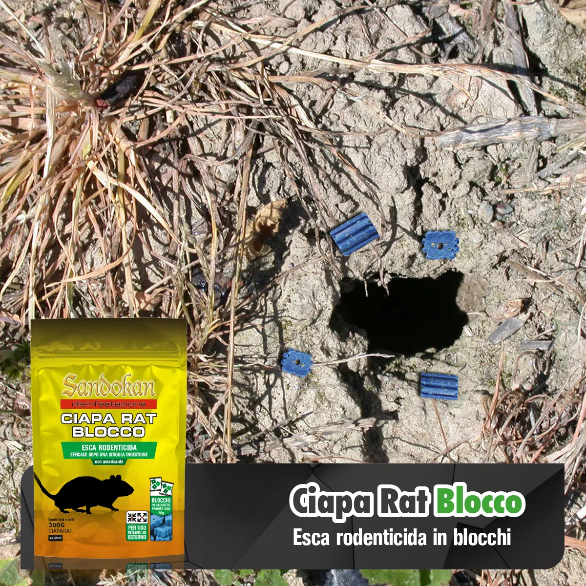 Piccio-NO! Ciapa Rat Blocco esca paraffinata 300 g