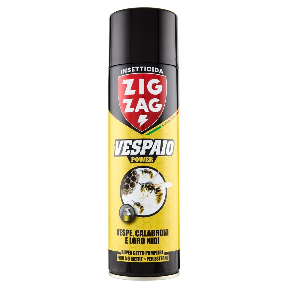 ZigZag Nidi Vespe e Calabroni insetticida spray 500 ml getto 6 m