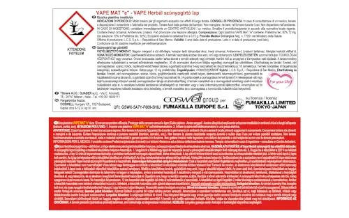 Vape Herbal Mat e piastrine 30 pz 12 ore