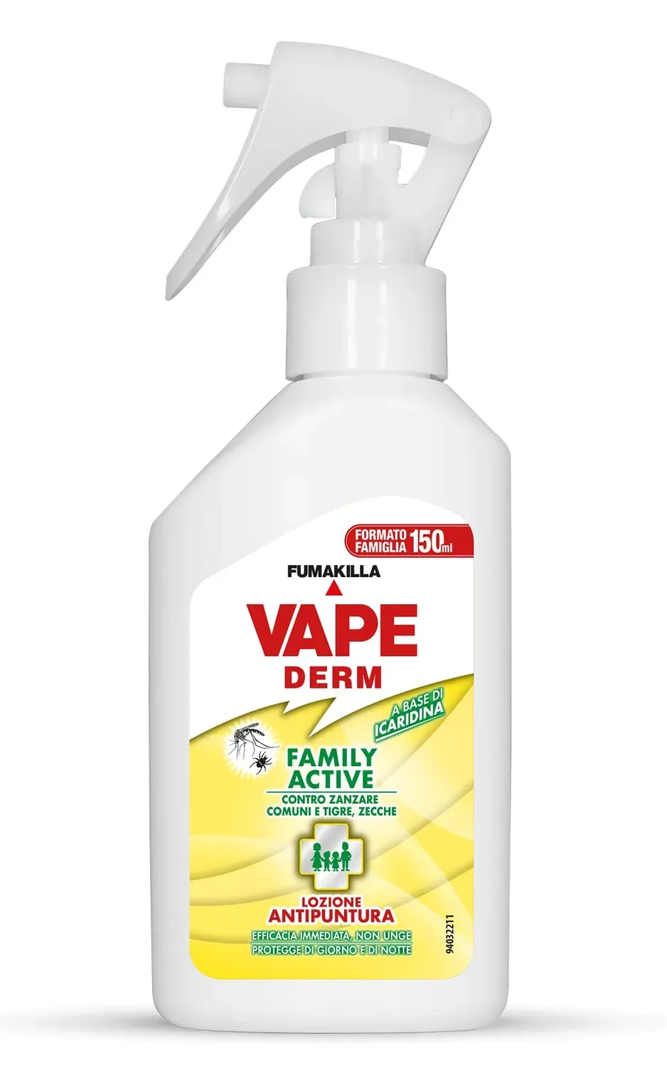 Vape Family Active lozione antizanzare 150ml icaridina