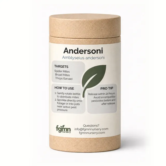FGMN Nursery Amblyseius andersoni acari contro ragnetti 500 acari