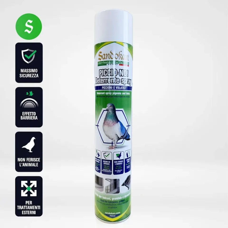 Piccio-NO! Repellente piccioni spray 750 ml naturale