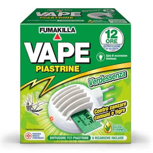 Vape Verdessenza diffusore elettrico 2+2 ricariche 30 notti