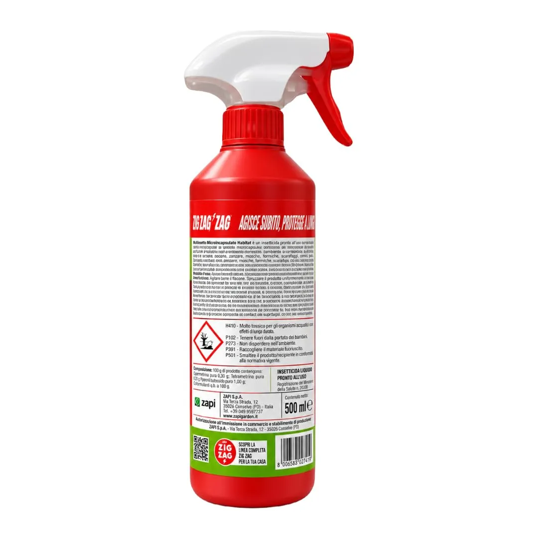 Zig Zag Habitat insetticida multinsetto 500ml inodore