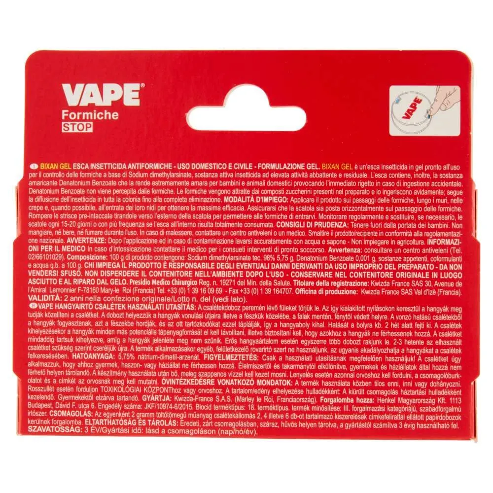 Moss Vape Esca Formiche gel antiformiche 4 esche