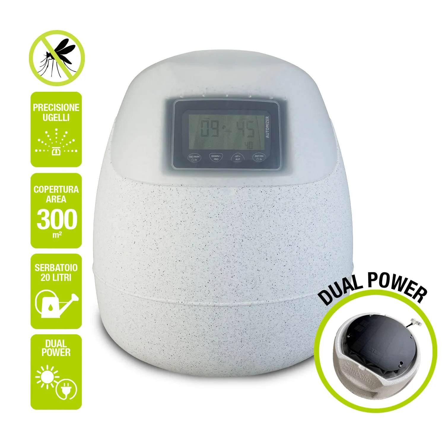 Piccio-NO! Automizer Dual Power kit nebulizzatore 100-400 mq