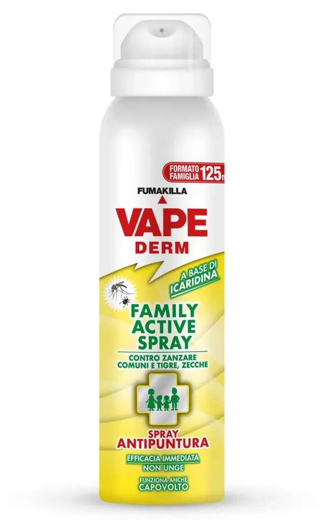 Vape Derm Family Active Spray Antipuntura Icaridina 125 ml