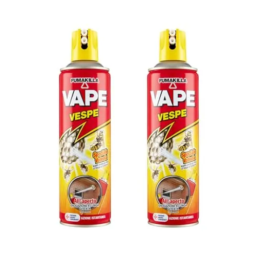 Vape Spray Insetticida Vespe Zanzare 2 Pezzi