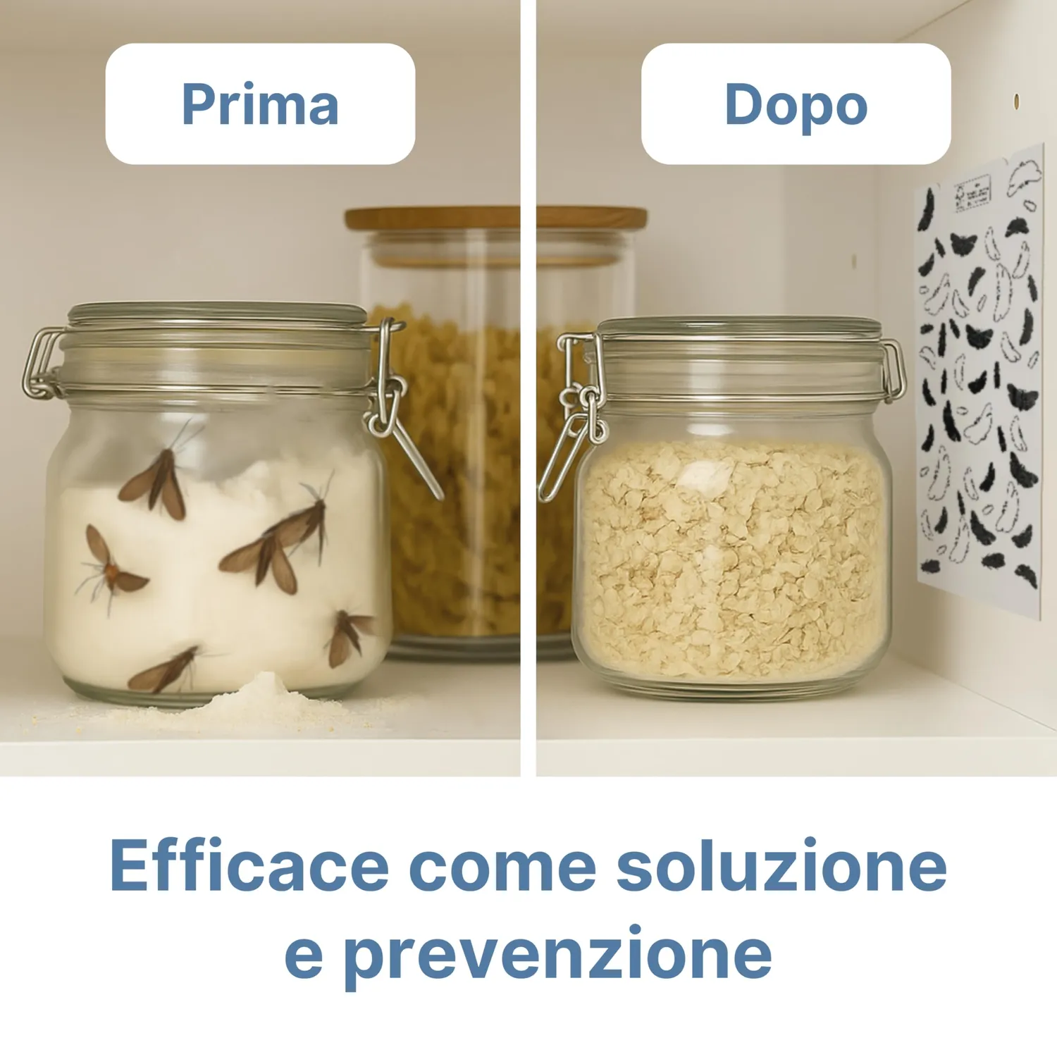 Novokill Trappola Tarme Alimentari Feromoni 25 pezzi 3 mesi