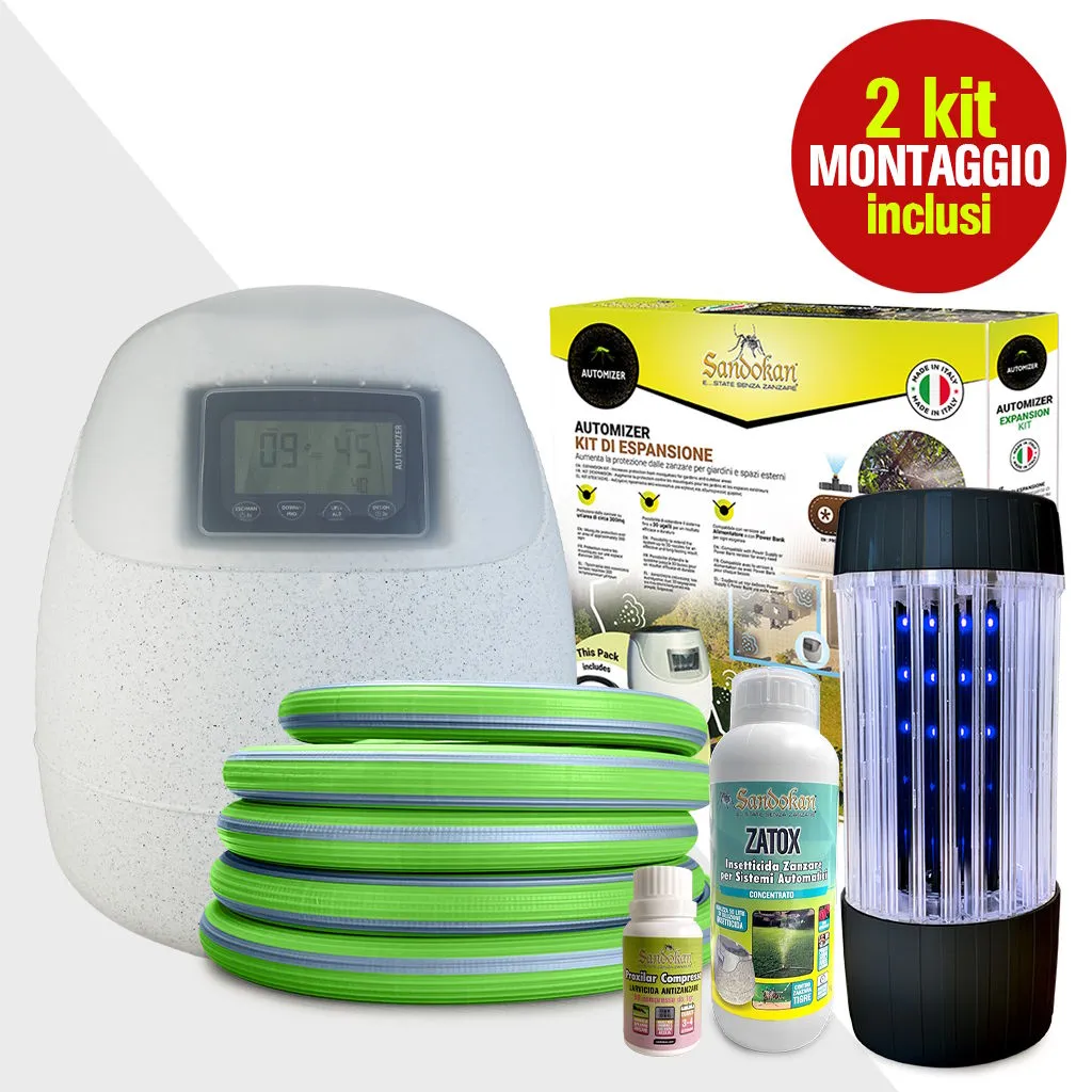 Sandokan Automizer kit 100-400 mq con insetticida