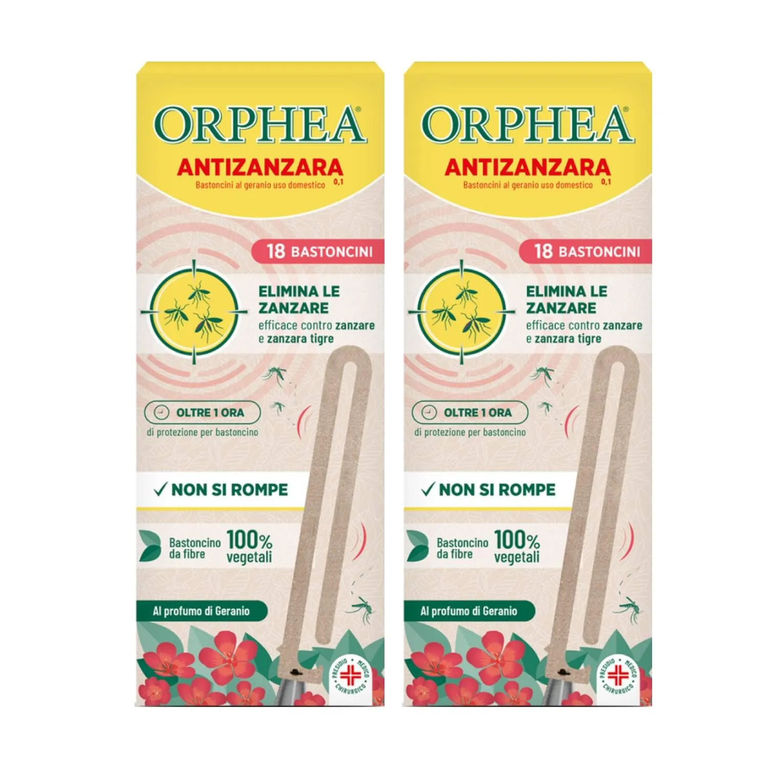 Orphea Bastoncini Geranio Antizanzare 18 pz