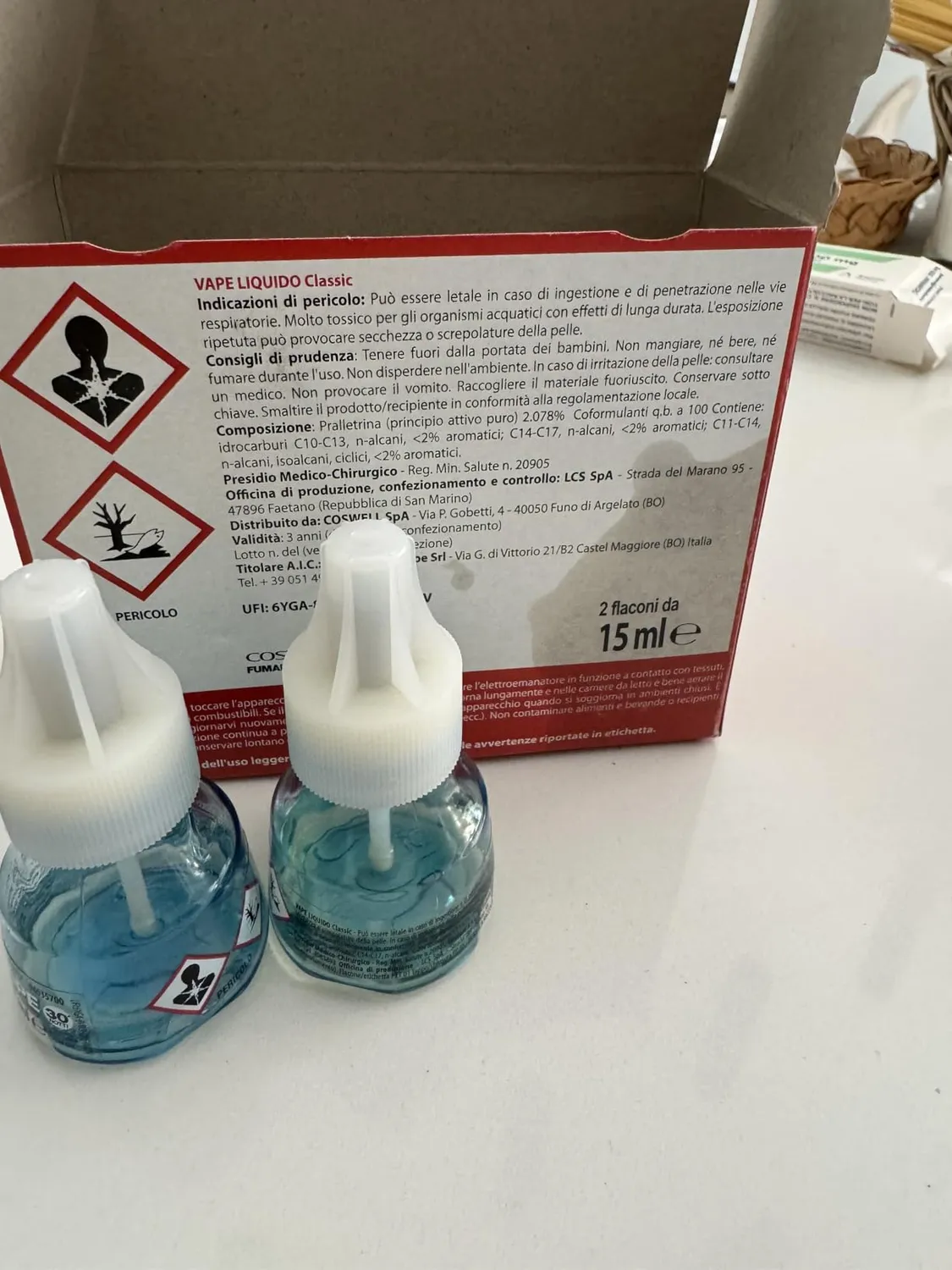 Vape Verdessenza diffusore elettrico 2+2 ricariche 30 notti