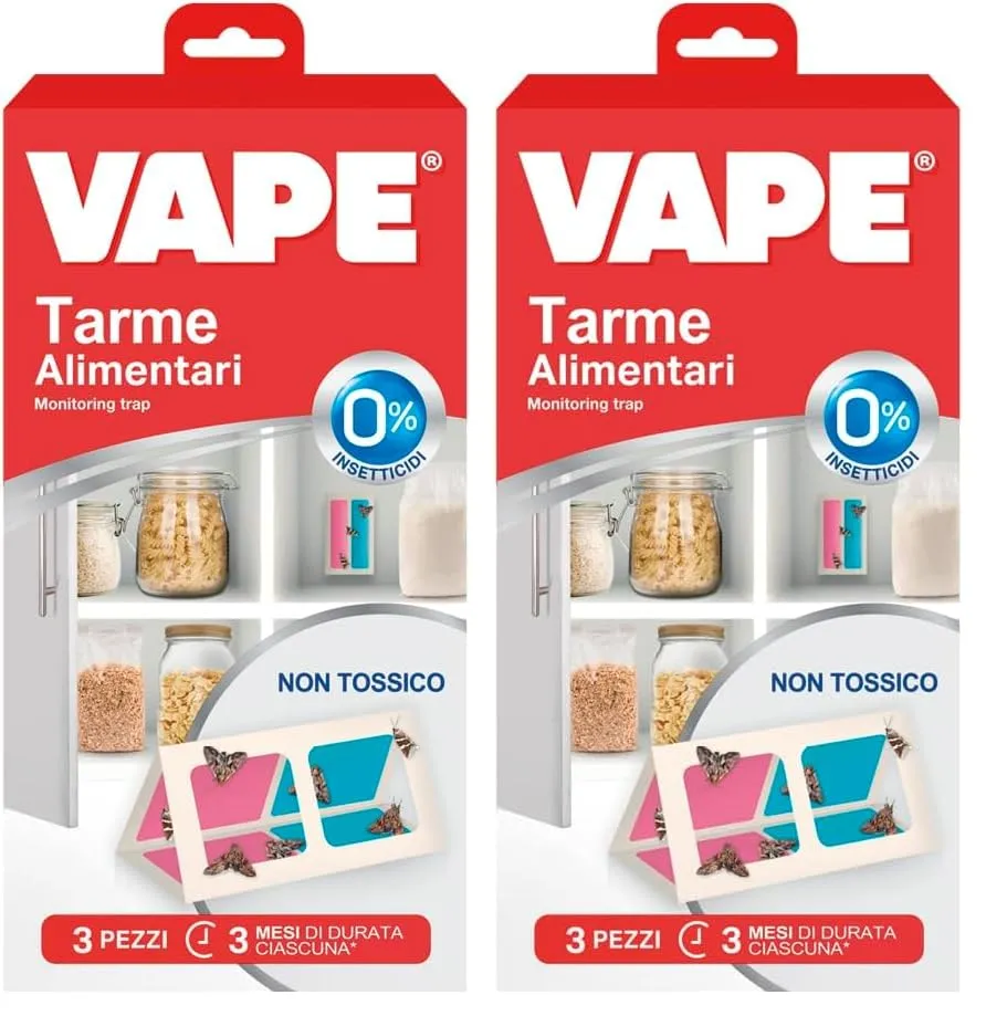 Vape Tarme Alimentari trappole 3 pezzi efficaci 3 mesi