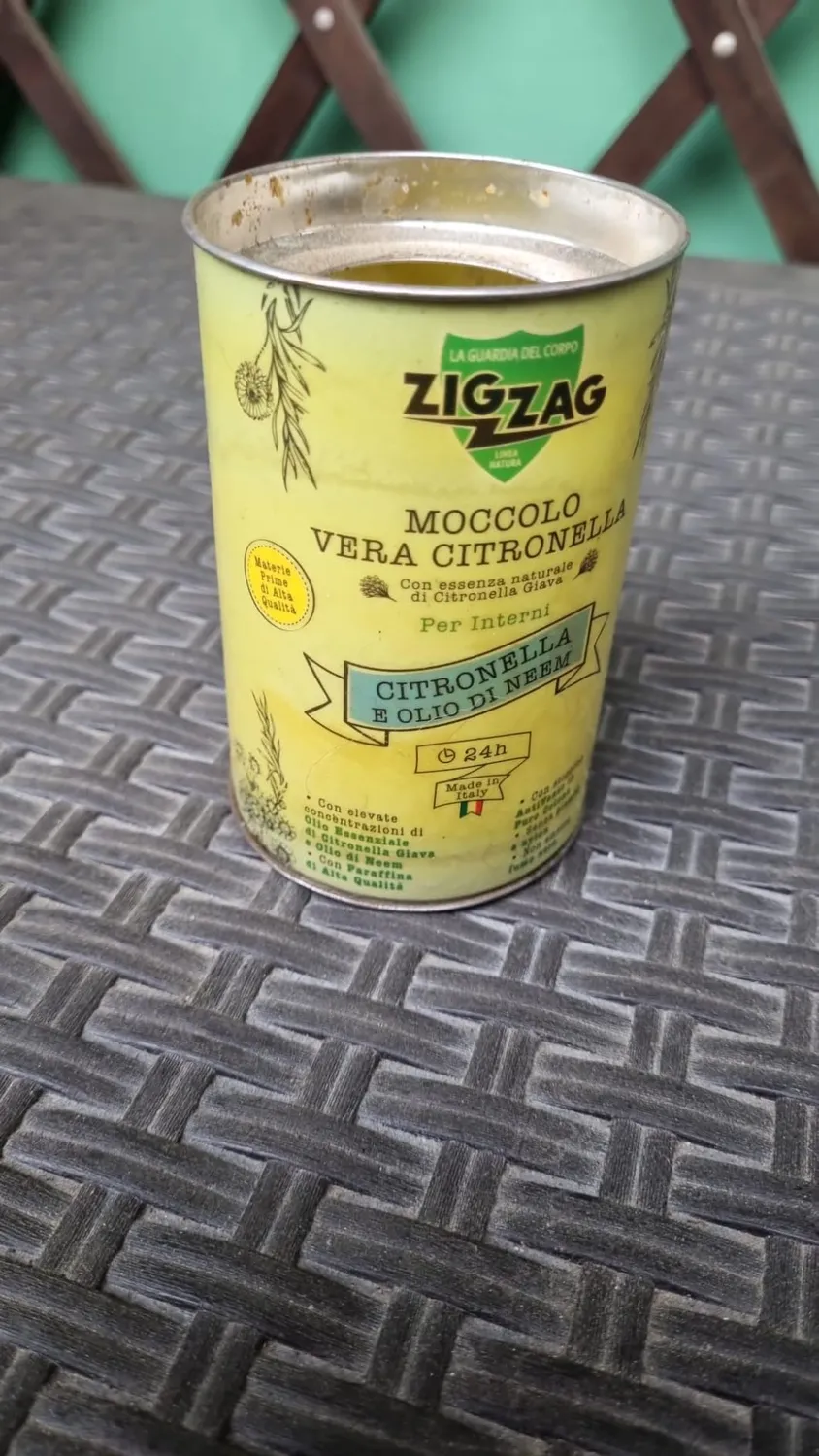 ZigZag Moccolo Citronella Giava e Neem interni 24 ore