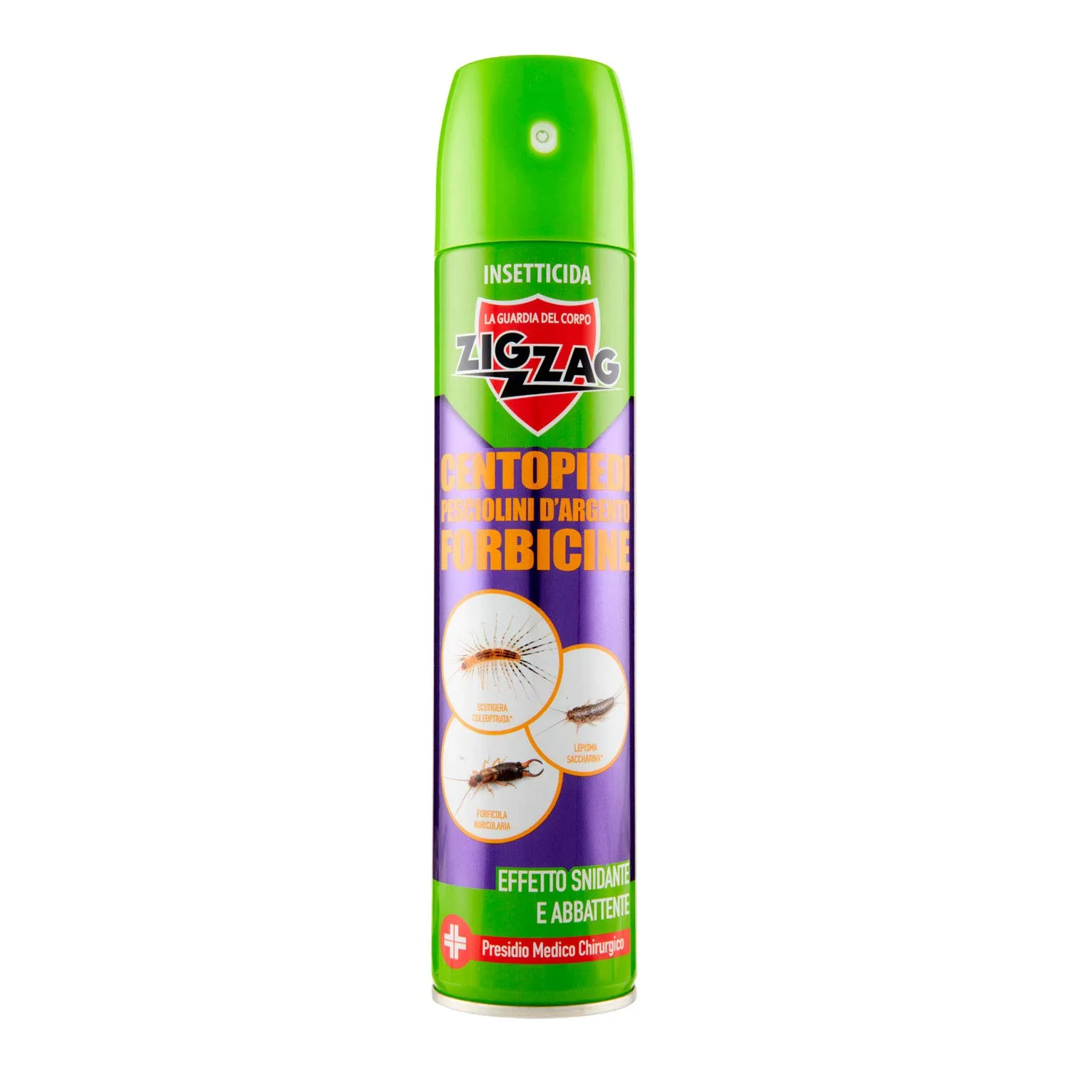 Zig Zag Insetticida Spray Centopiedi Pesciolini Argento 300 ml
