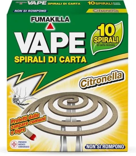 Vape Spirali Profumate Assortite antizanzare 3 pezzi