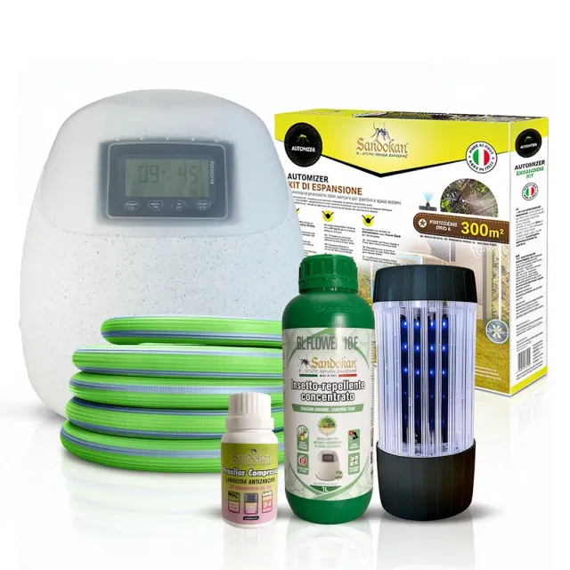 Sandokan Automizer kit antizanzare 400 mq con repellente