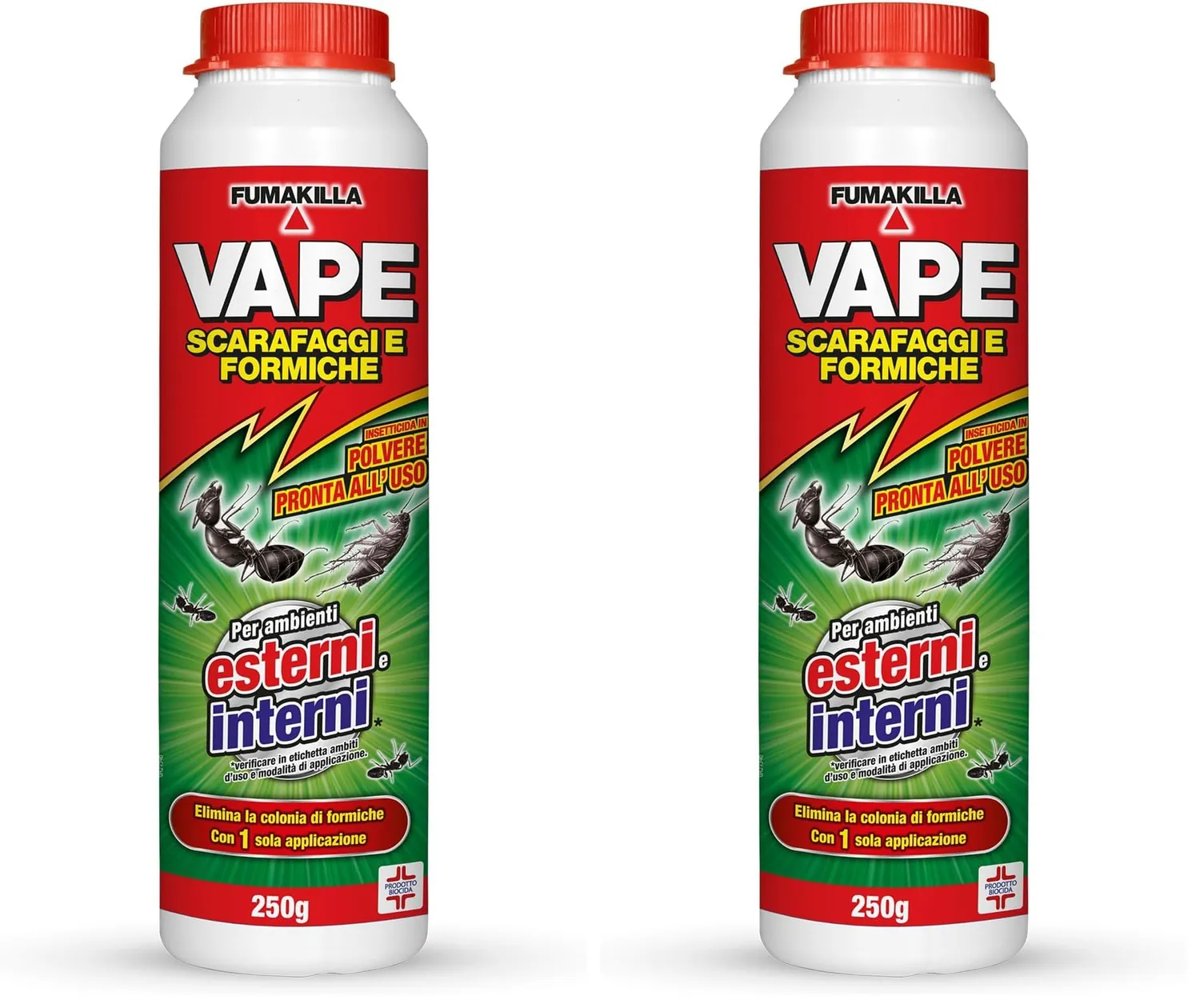 Vape Scarafaggi e Formiche insetticida polvere 250 g pronta uso
