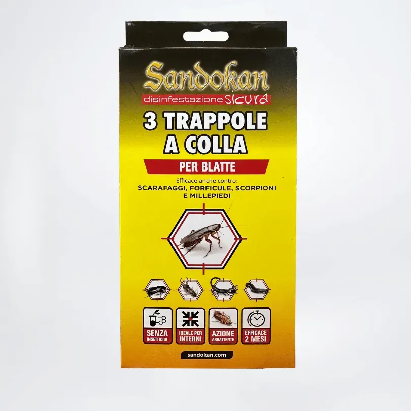Sandokan trappola blatte a colla 3 pezzi ecologica