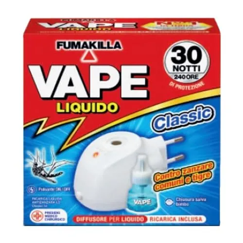 Vape Classic diffusore + ricarica liquida 15ml 30 notti