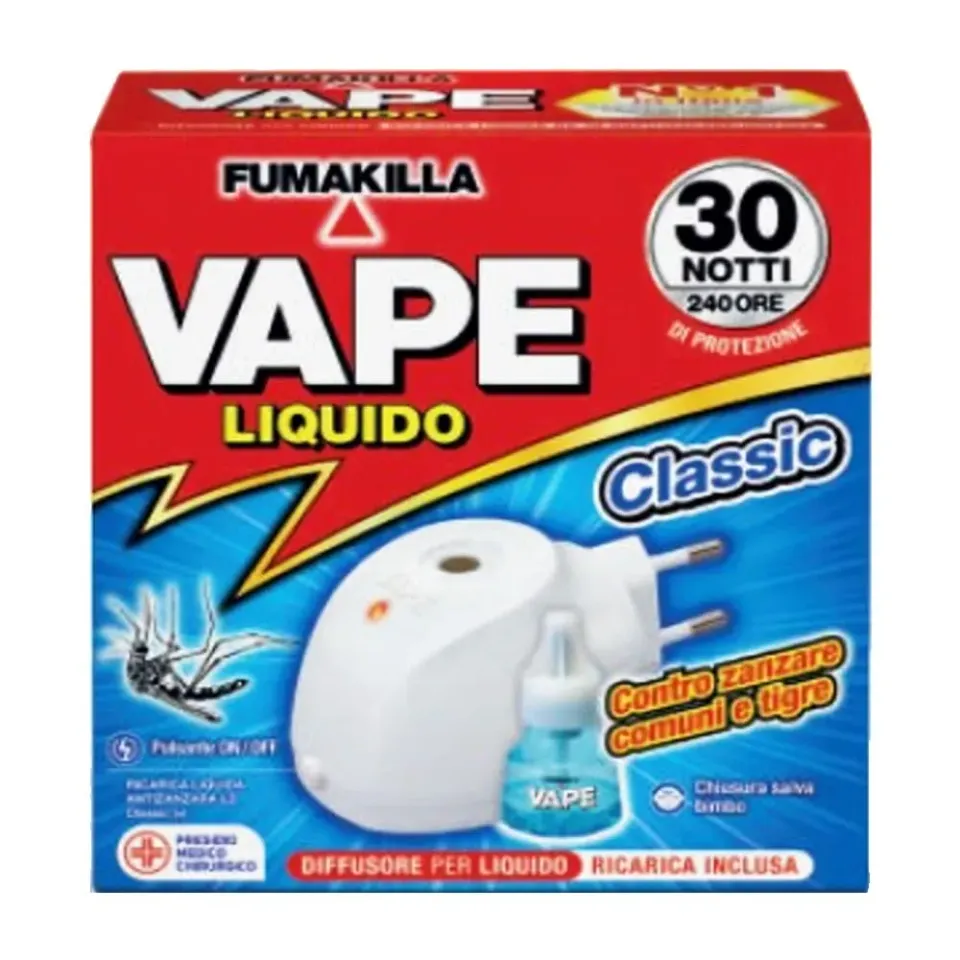 Vape Classic diffusore + ricarica liquida 15ml 30 notti