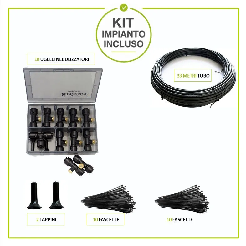 Piccio-NO! Automizer Sun Tech nebulizzatore solare 300mq 20L