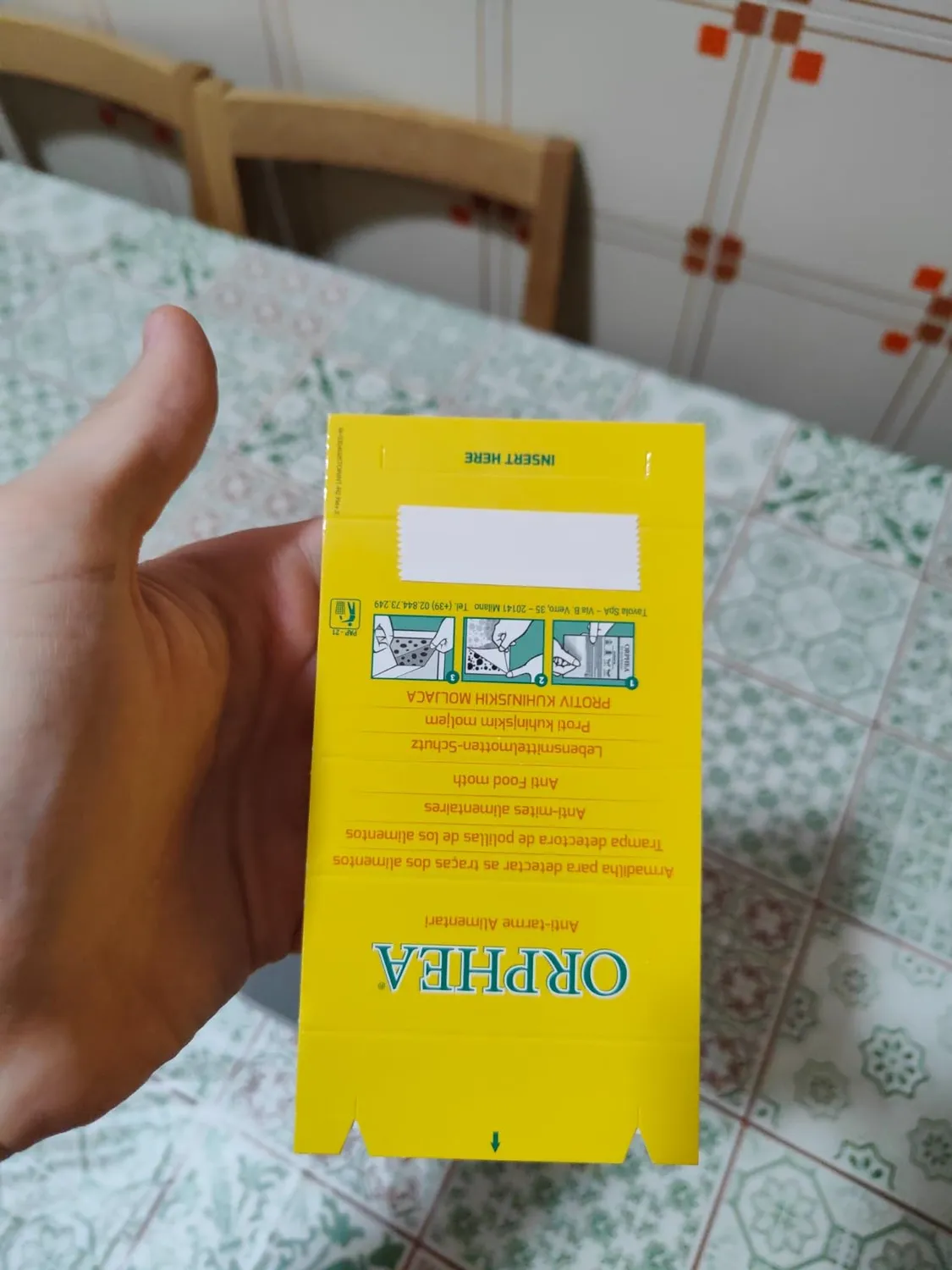 Orphea Antitarme Alimentare 4 Trappole Adesive