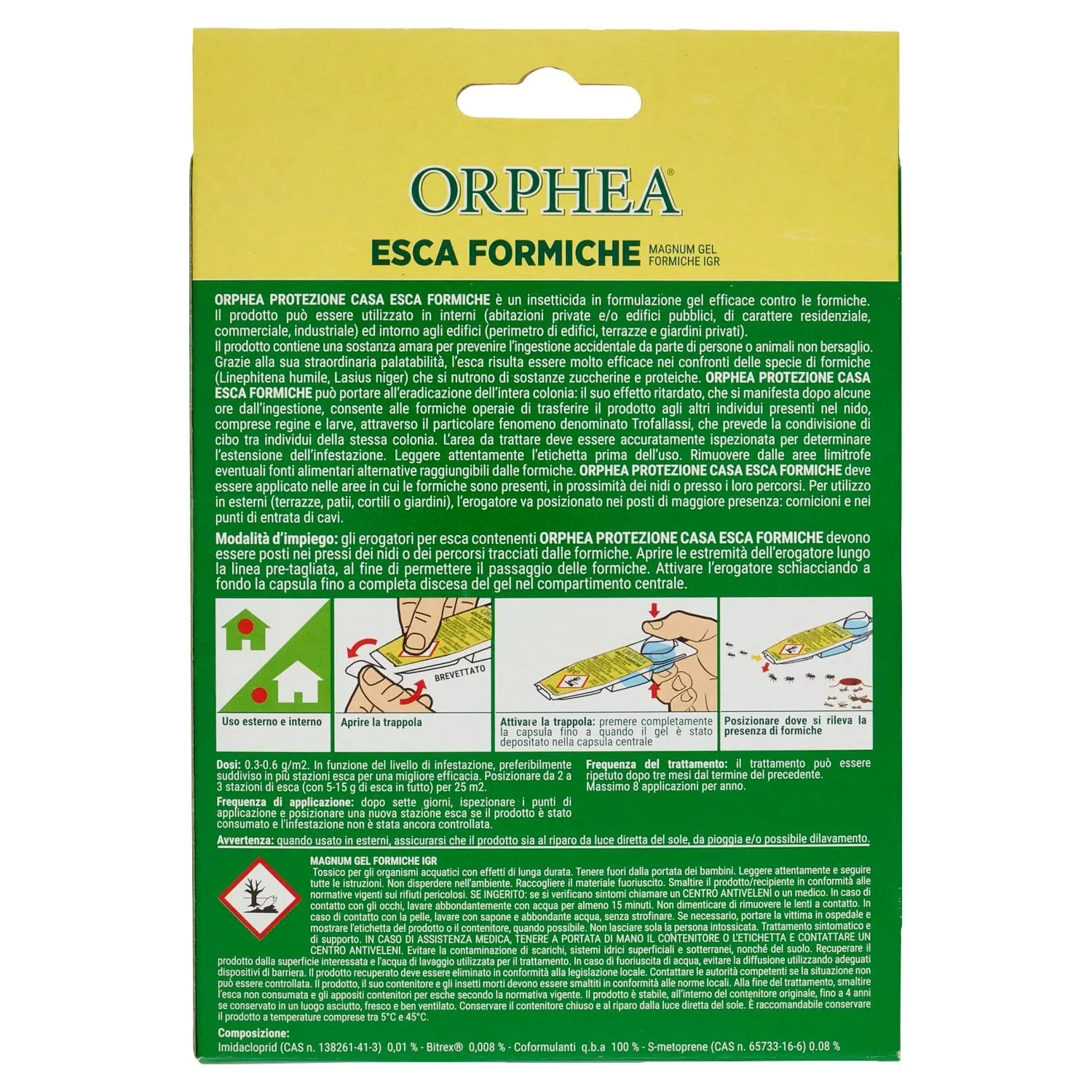 Orphea Protezione Casa Esca Formiche Gel Bipack 4 Mesi