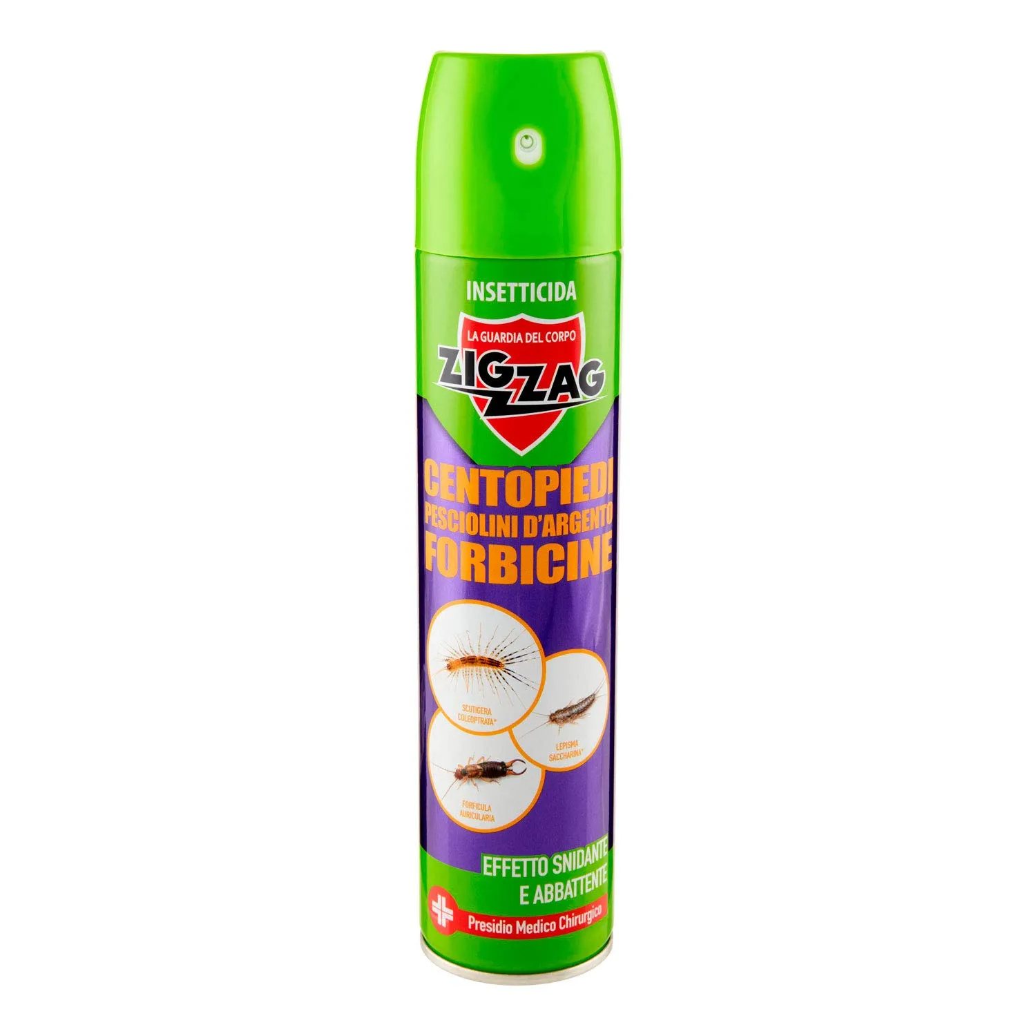 Zig Zag Insetticida Spray Centopiedi Pesciolini Argento 300 ml