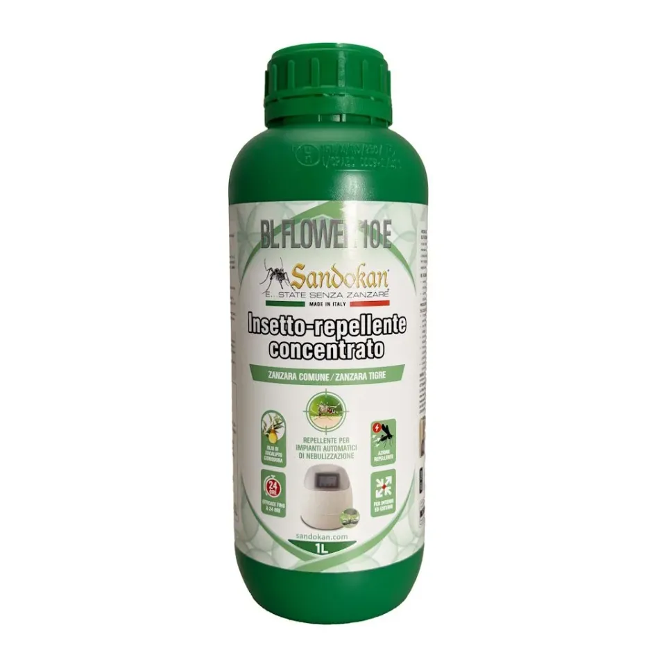 Sandokan BL Flower 10E repellente concentrato 1 litro 24 ore